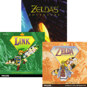 Video Game / The Legend Of Zelda Cd-i Games - Legend Of Zelda: The Wand Of Gamelon [cd] (350x347), Png Download