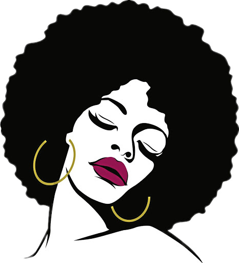 Silhouette Silueta Woman Femme Afro - Afro Lady (466x511), Png Download