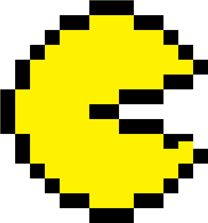 Pac-man - Pixel Art Pac Man (1200x1200), Png Download