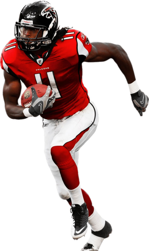 Julio Jones Atlanta Falcons - Julio Jones In Falcons Uniform (600x1007), Png Download