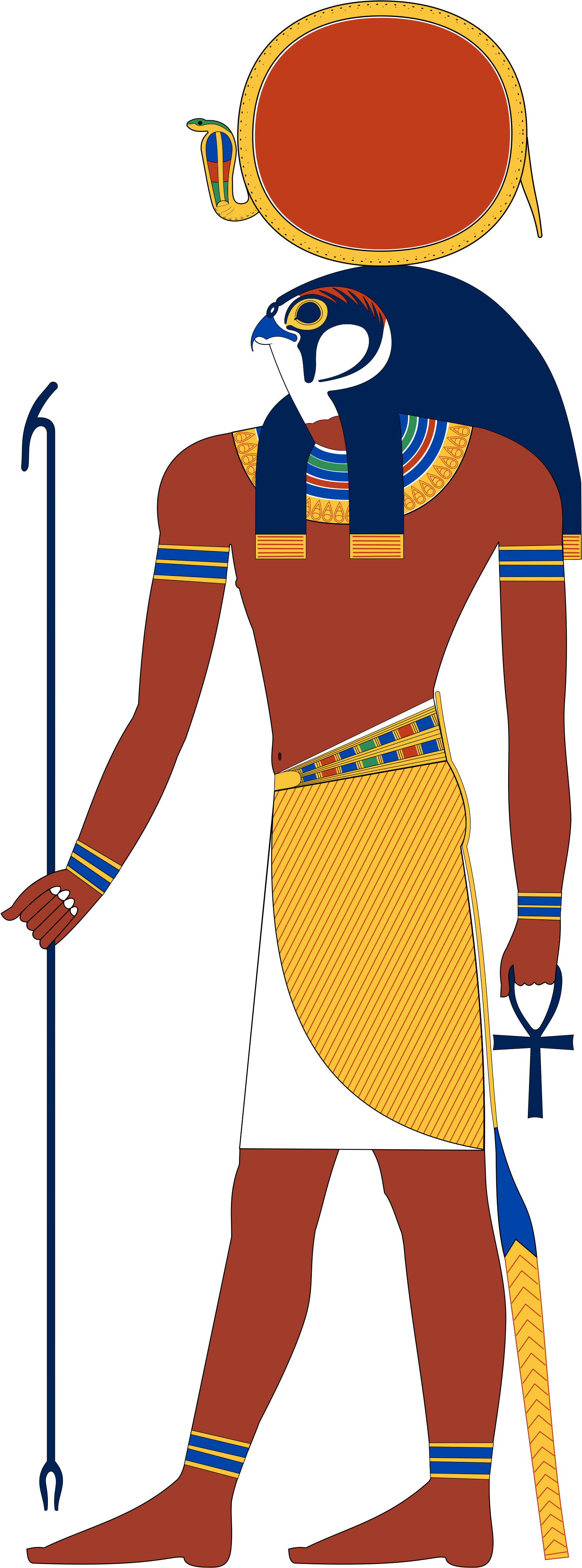 Egyptian Sun God - Ra Egyptian God (2000x4389), Png Download