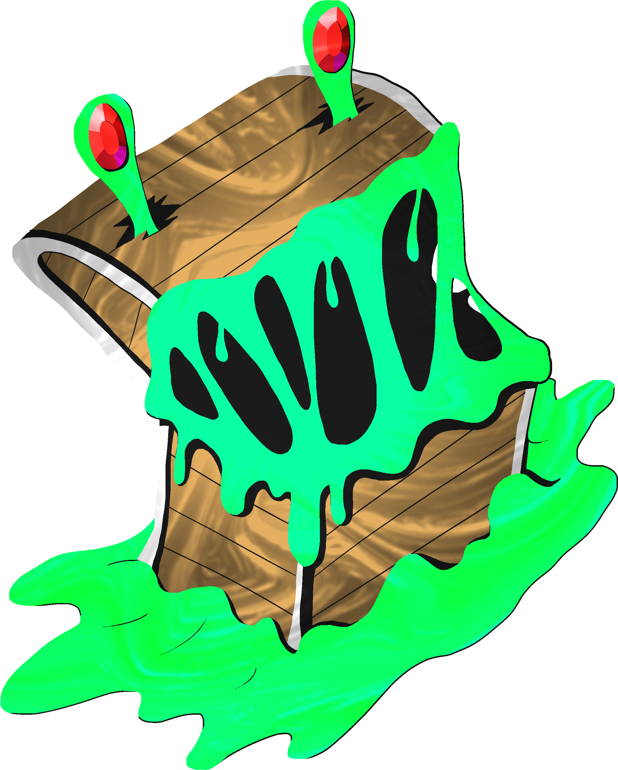 Mimic Slime - Birthday Cake (3000x3000), Png Download