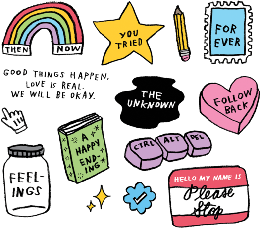 Mixed Feelings Sheet - Silhouette Temporary Tattoo Paper 8.5' X 11 (690x690), Png Download