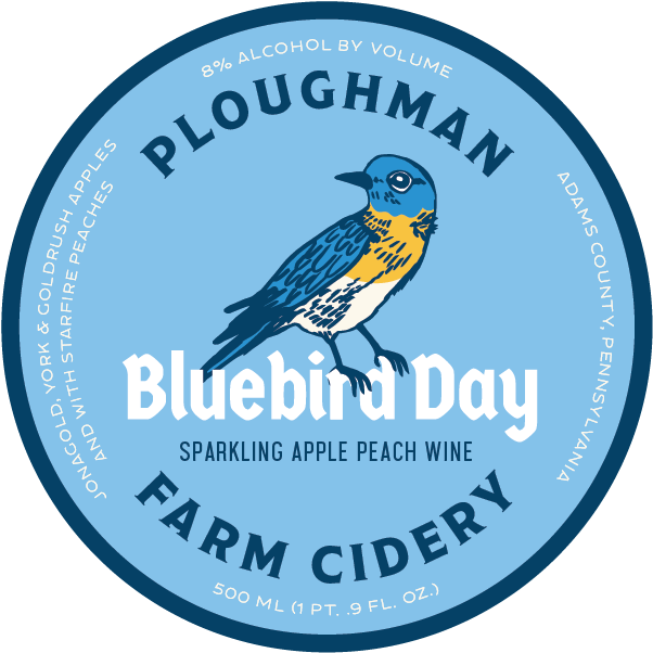 Ploughman Bluebird Day Label (751x637), Png Download