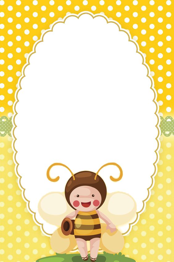 Svg Free Download Beehive Paper Party Clip Art Bee - Bee Border (564x846), Png Download