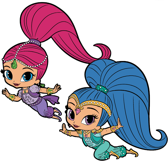 Shine Shimmer, Shine - Shimmer And Shine Png (592x566), Png Download
