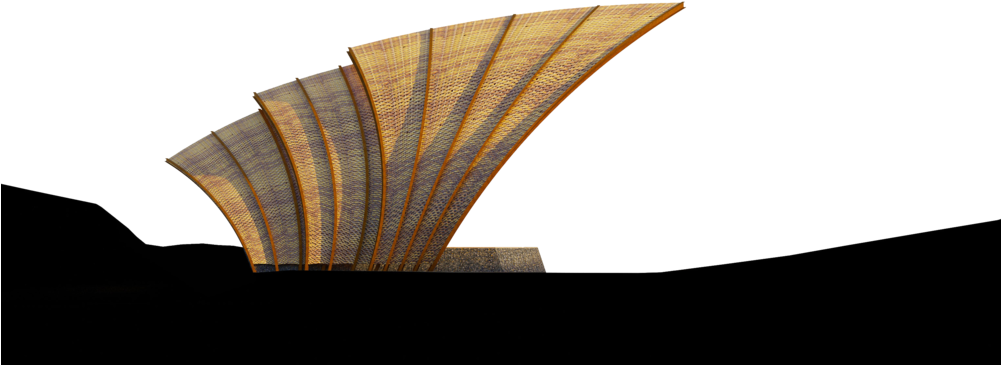 Elev Bamboo - Architecture Bamboo Design (1000x392), Png Download