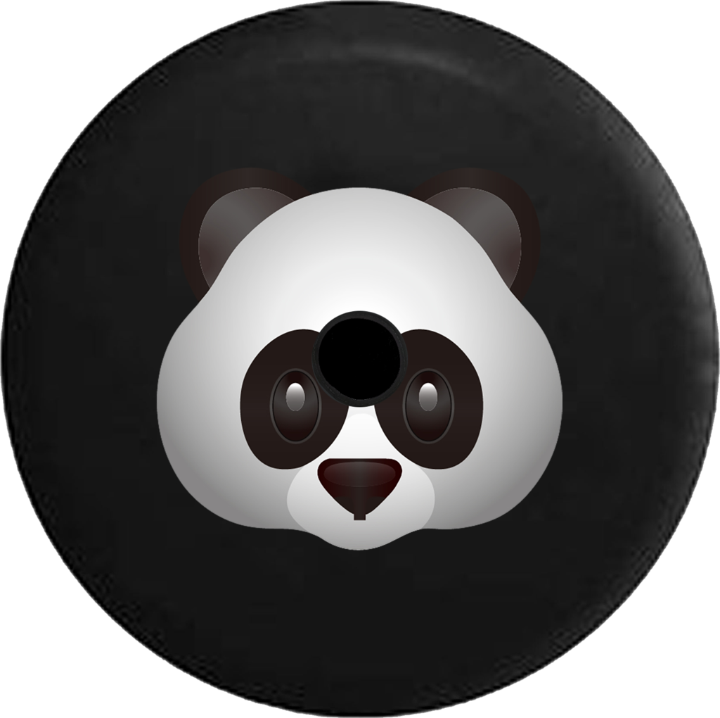 Jeep Wrangler Jl Backup Camera Day Panda Bear Text - Cartoon (1024x1020), Png Download