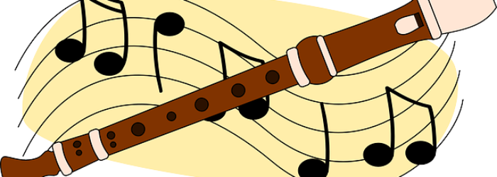 Freeuse Stock Clarinet Clipart Flute - Flute Clipart (700x250), Png Download