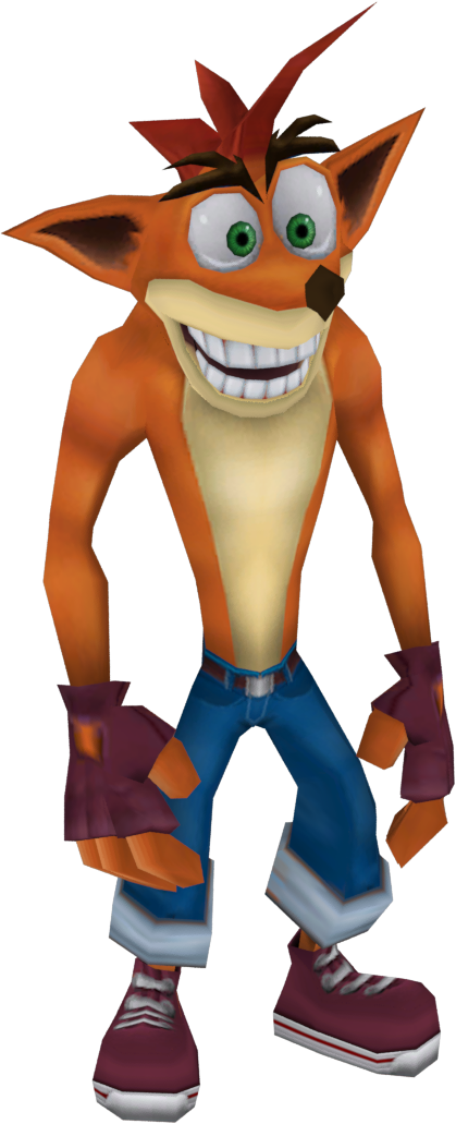 Crash Tag Team Racing Crash Bandicoot - Crash Bandicoot Crash Tag Team Racing (419x1031), Png Download
