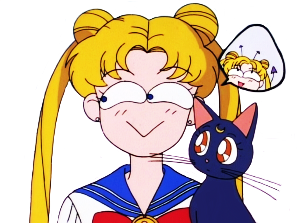 Old School Sailor Moon (1017x765), Png Download
