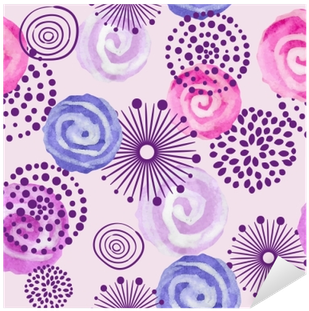 Watercolor Seamless Pattern In Purple, Lilac And Pink - Fondos Para Decorar Color Morado (400x400), Png Download