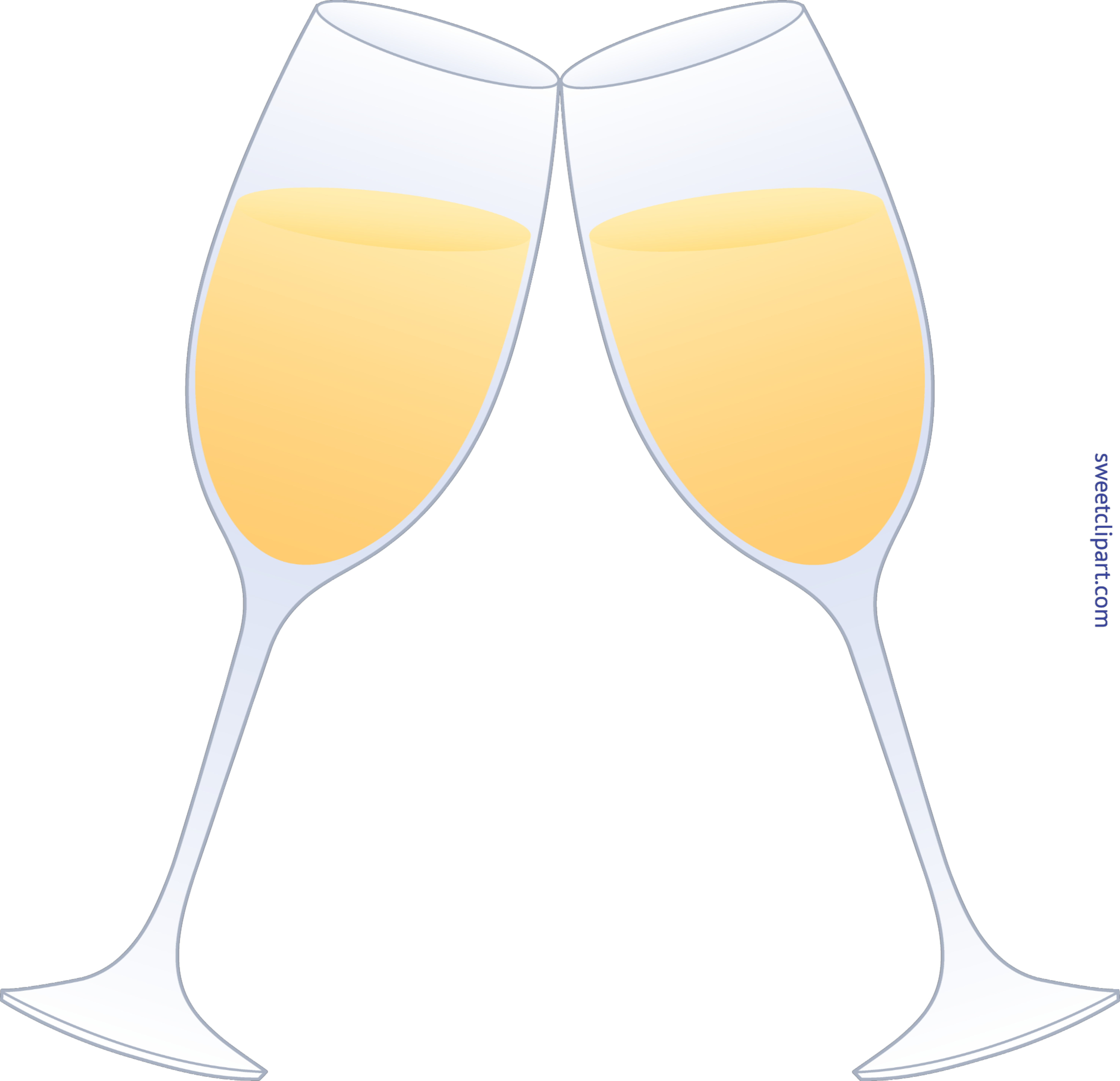Drinking Clipart Wedding Wine Glass - Christmas Day (550x531), Png Download