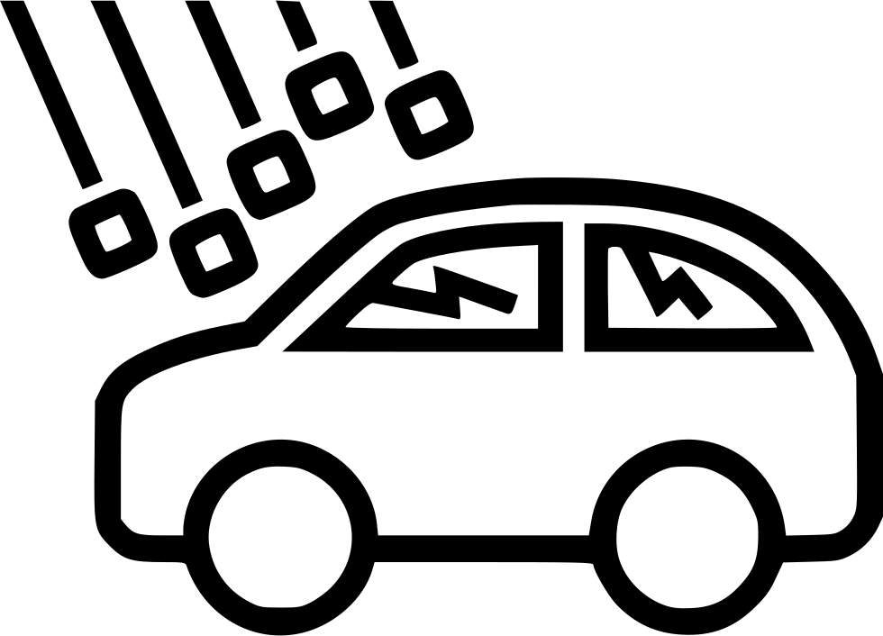 Hail Damage Comments - Vehicle Theft Icon Png (980x706), Png Download