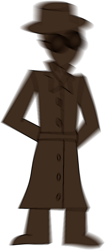 Shadow Man - Swap - Illustration (615x1007), Png Download