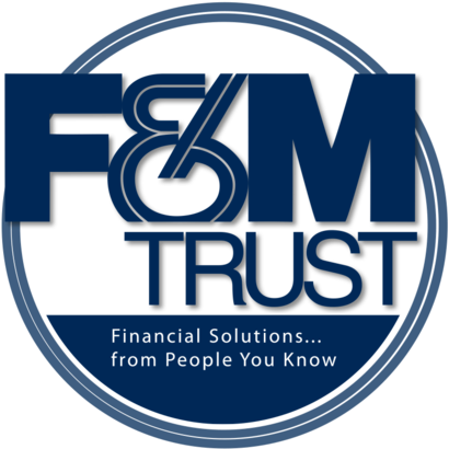 Circle Logo - F&m Trust (986x555), Png Download