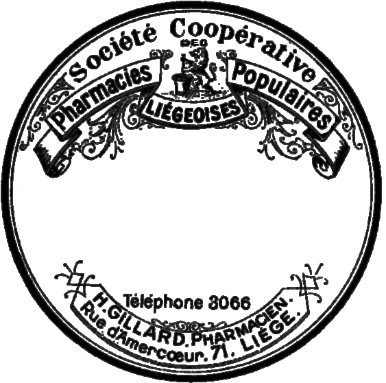 Jar Labels Png - Vintage Pharmacy Label Round (615x619), Png Download