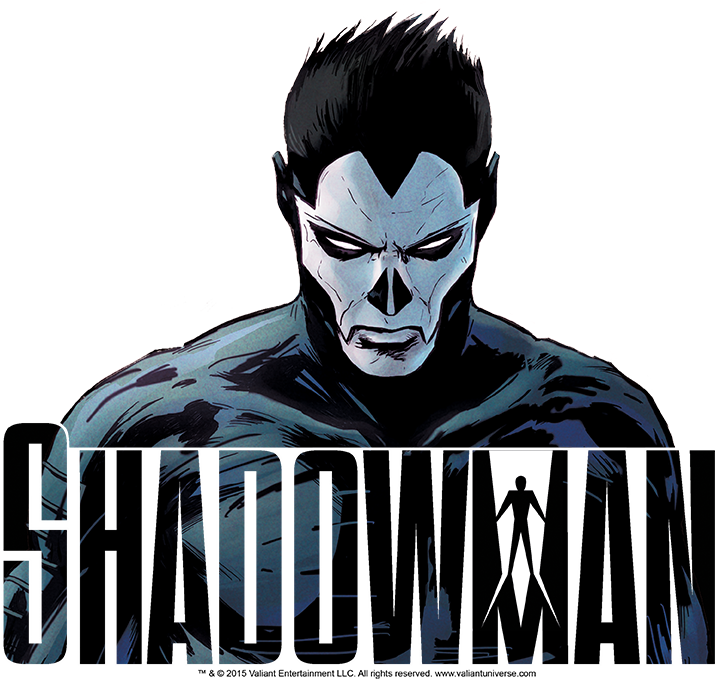 Shadowman Shadow Stare Youth T Shirt - Shadowman/comic Face-junior V-neck-black (850x684), Png Download