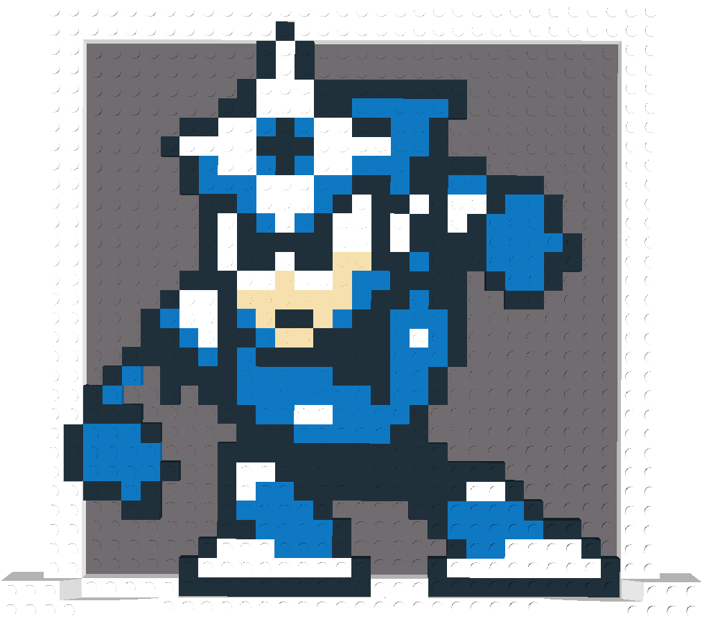 Shadow Man - Megaman 4 Bosses Perler Beads (1280x897), Png Download