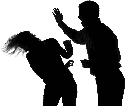 The - Man Hitting Woman Png (400x346), Png Download
