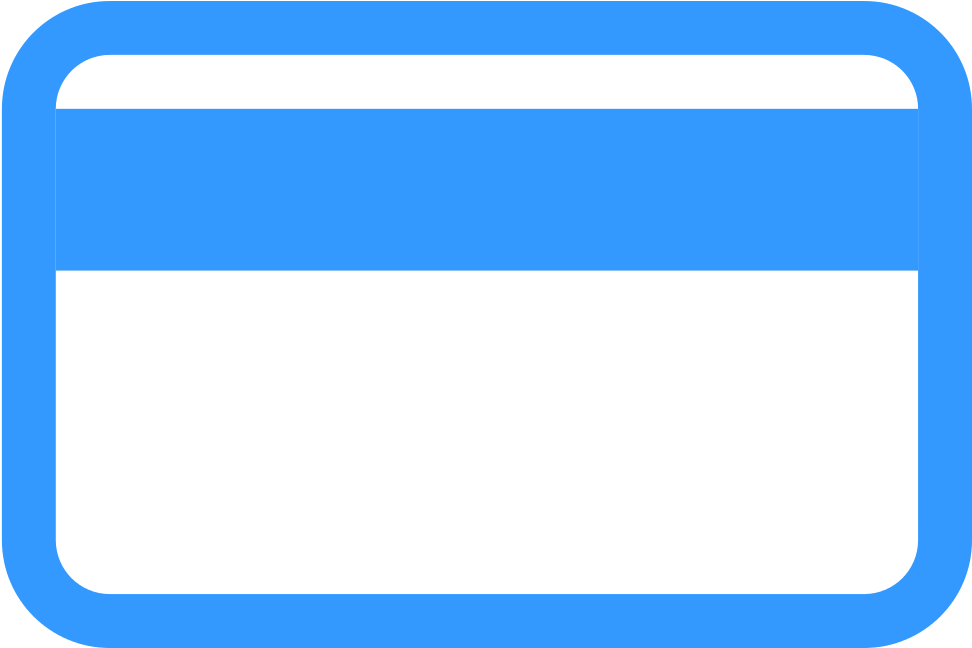 Feedbin Icon Credit Card - Credit Card Blank Png (1024x647), Png Download