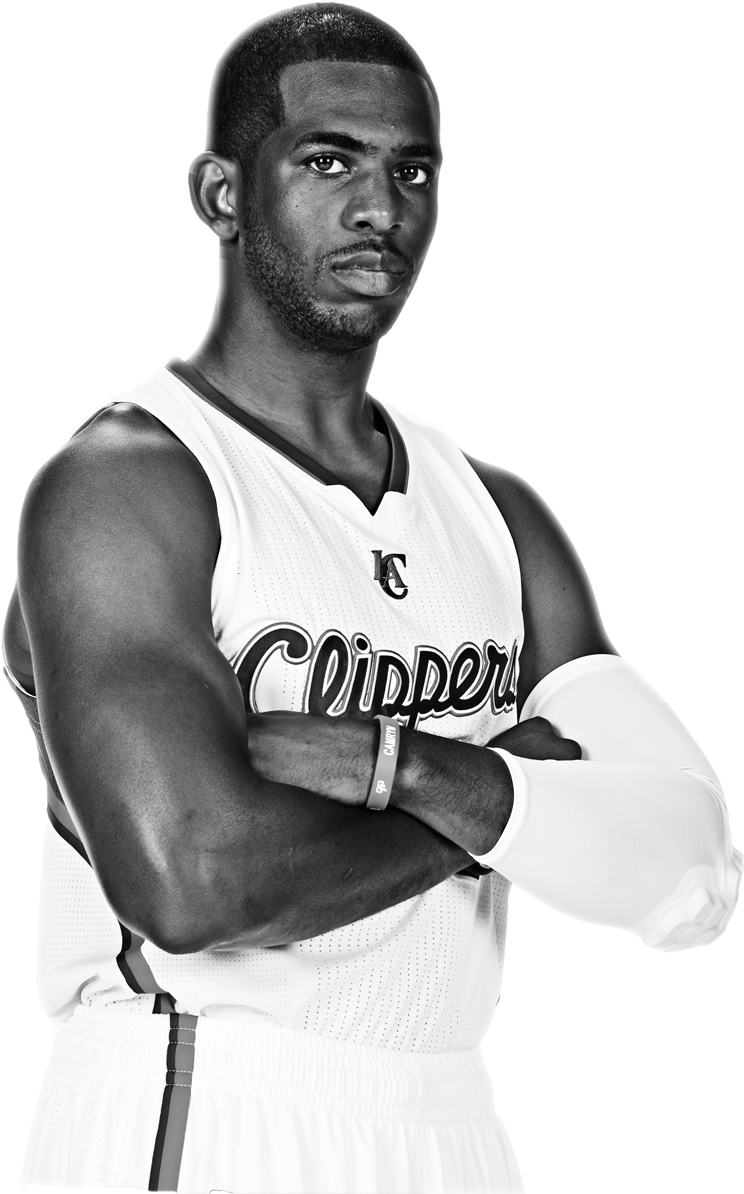 Text Paul To 69622 To Send Chris Paul To The 2015 All-star - Chris Paul Black And White (850x1277), Png Download