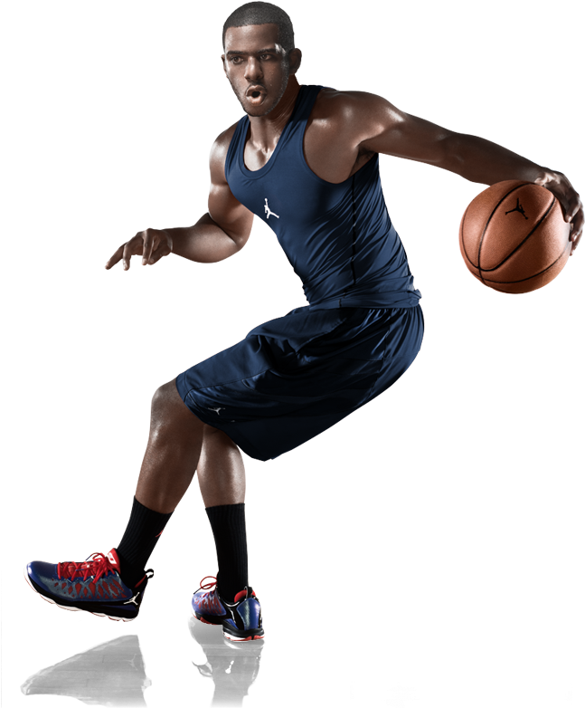 The New Chris Paul Basketball Shoe - Dribble Basketball (664x781), Png Download