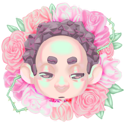 ~a Bed Of Roses~ - Illustration (500x500), Png Download