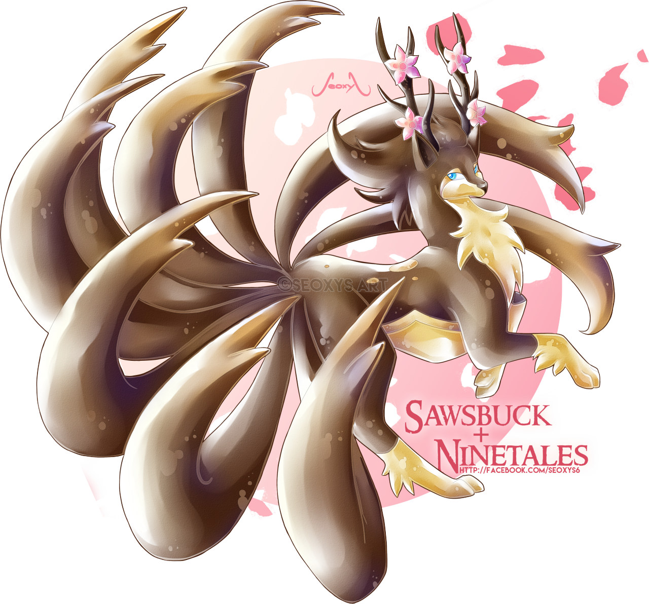 Download Speed Paint Video Sawsbuck And Fusion PNG Image