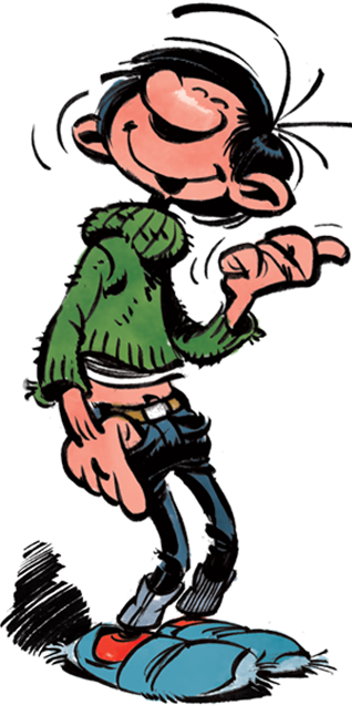 Gaston Audiovisuel - Gaston Lagaffe Personnage (318x637), Png Download