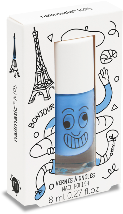 Nailmatic Water Based Nail Polish In Gaston - Nailmatic Kids - Nail Polish - Gaston - Sky Blue (1024x1024), Png Download