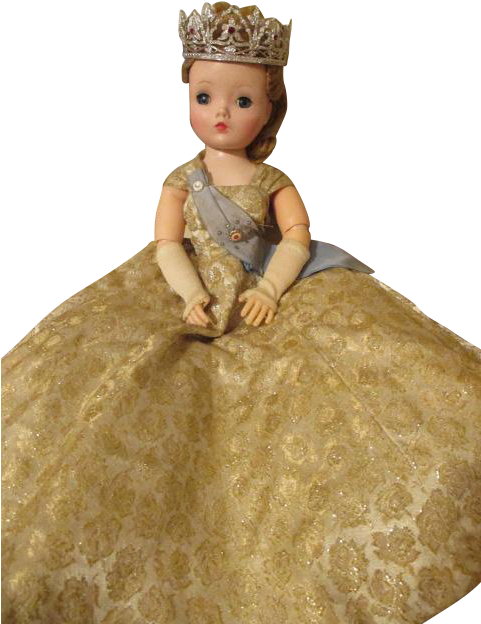 Vintage Madame Alexander Cissy Doll As Queen Elizabeth - Doll (623x623), Png Download