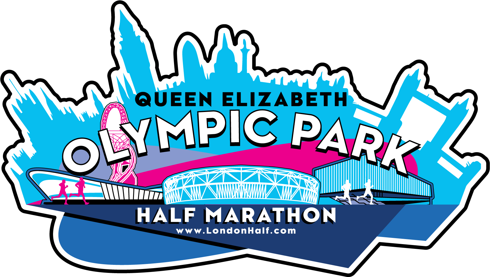 Queen Elizabeth Olympic Park Half Marathon - Queen Elizabeth Olympic Park Half Marathon 2019 (1771x1037), Png Download