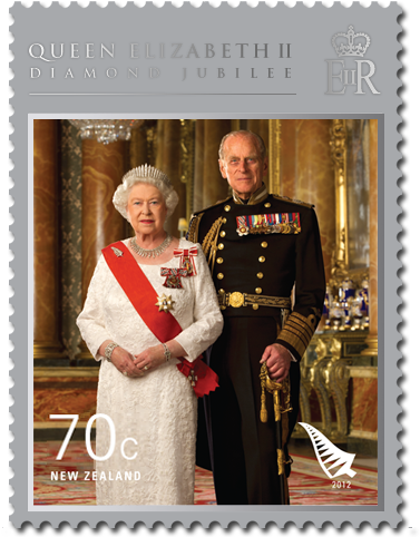Single Stamp - Queen Elizabeth 2 2012 Jublie (600x600), Png Download