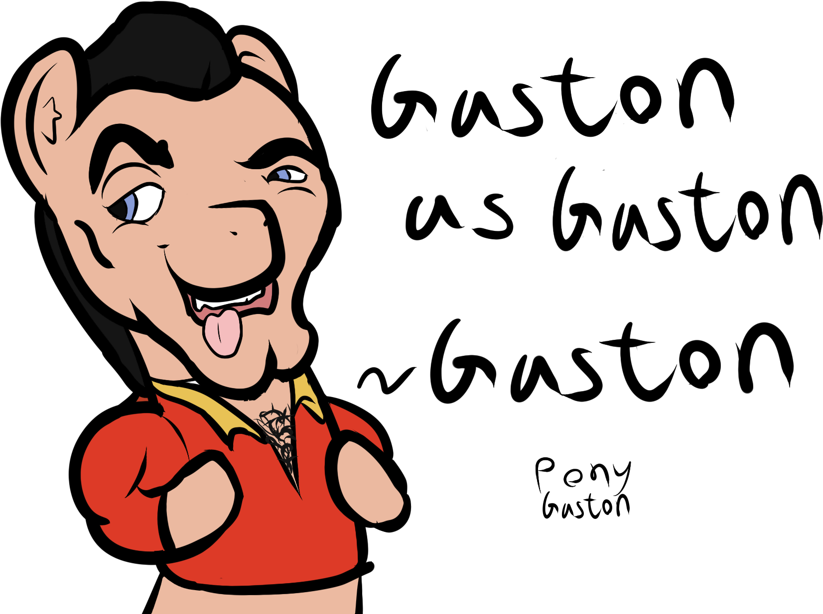 Niksiekins, Beauty And The Beast, Gaston, Ponified, - Cartoon (1280x921), Png Download