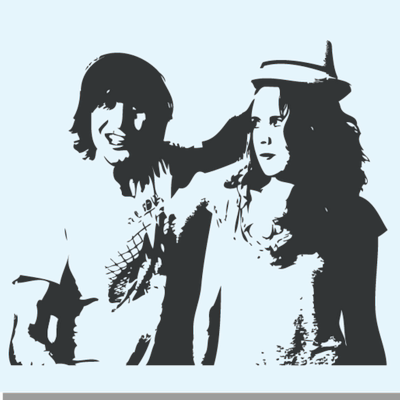 Aneeka & Gaston - Silhouette (400x400), Png Download