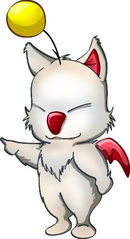 Author Comments - Moogle Png Gif (259x477), Png Download
