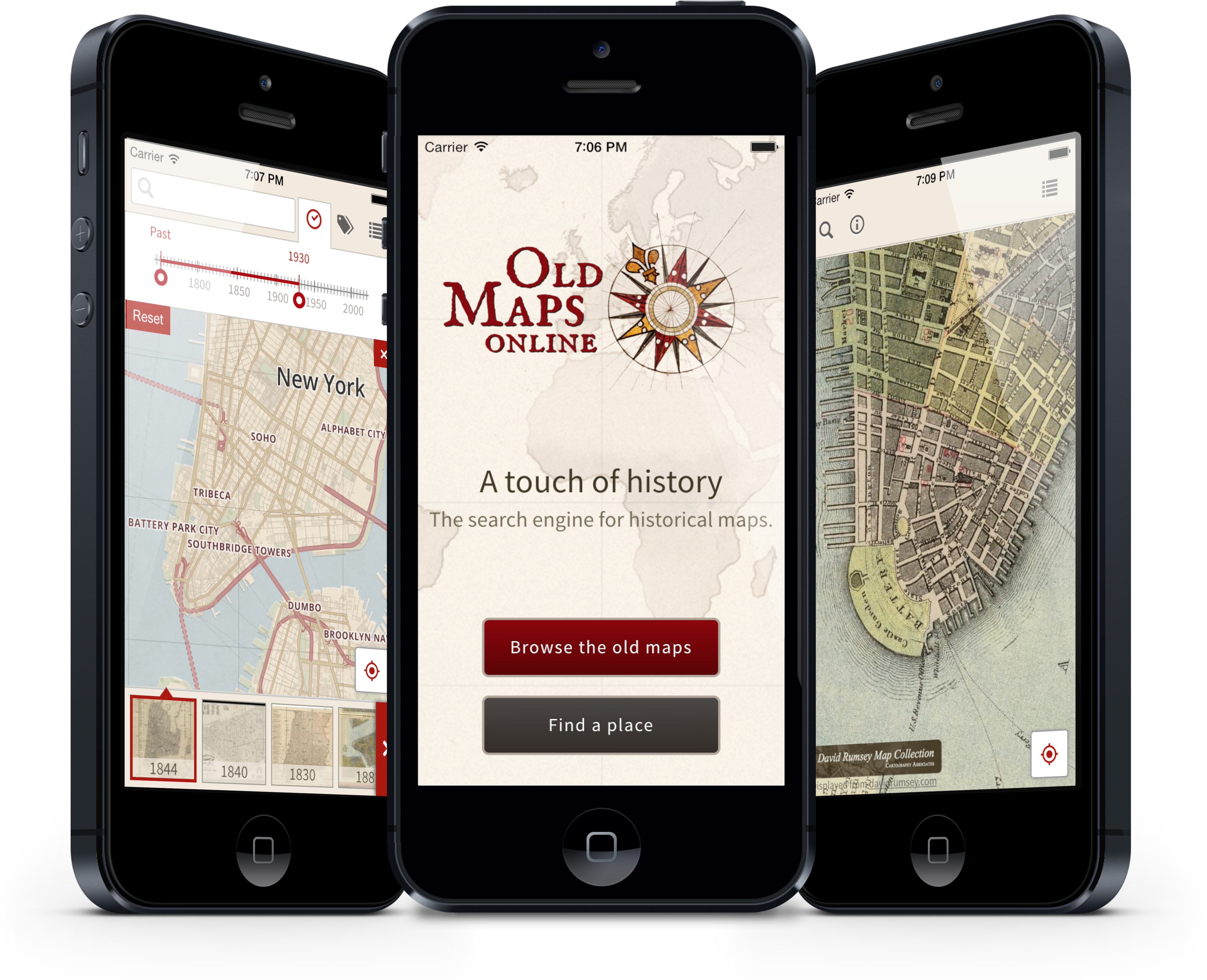 Old Maps Online Mobile App - Old Map App (4220x3604), Png Download