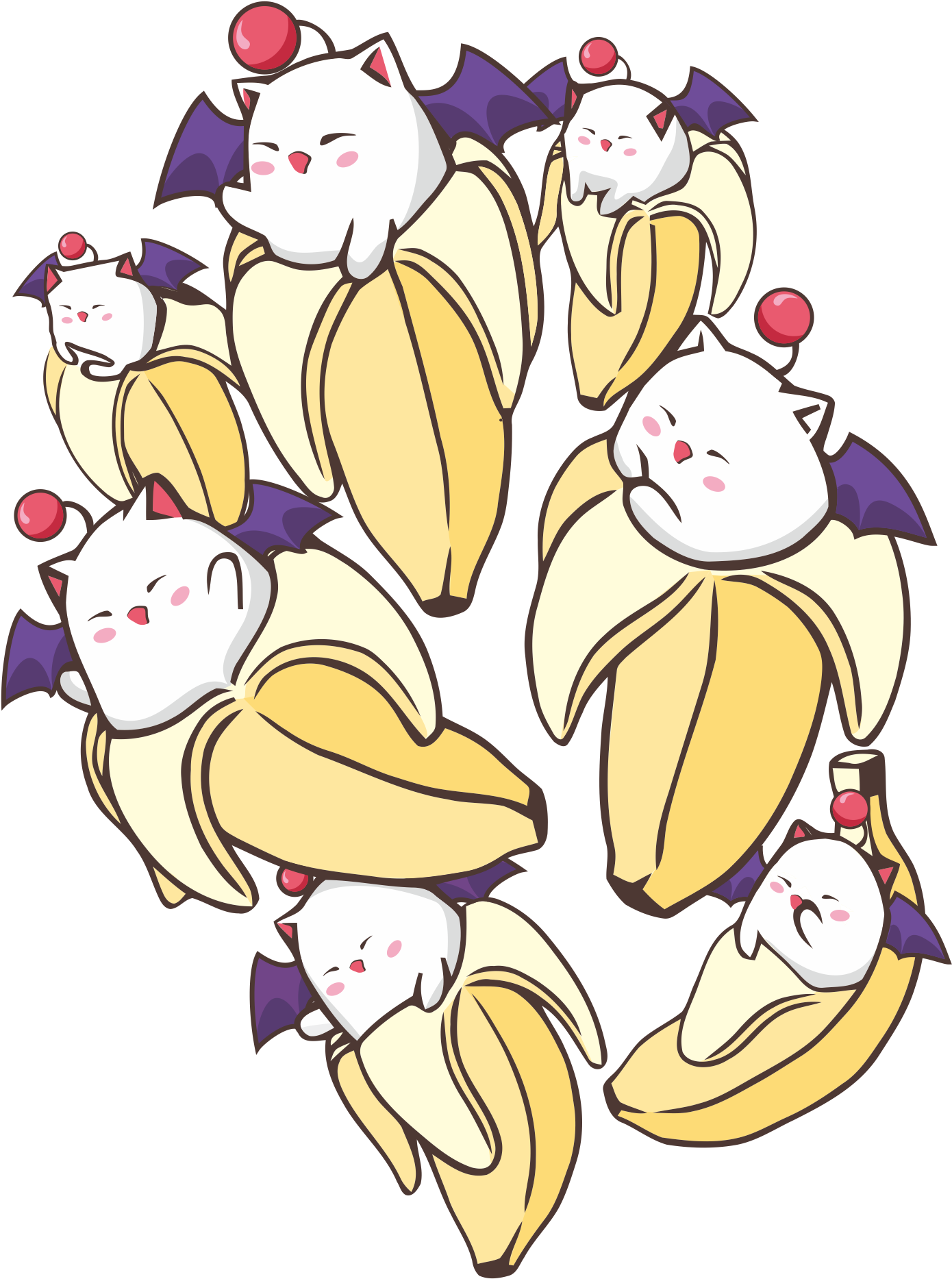 I Think You Guys Would Appreciate This Appealing Bananya - Cartoon (2000x2000), Png Download