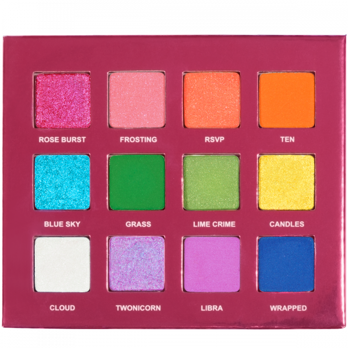 Lime Crime 10th Birthday Eye Shadow Palette 213213 - Eye Shadow (700x700), Png Download