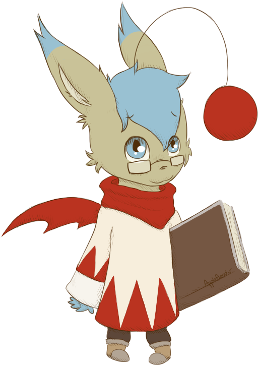 Mila The Moogle By Applefiend - Cartoon (680x844), Png Download