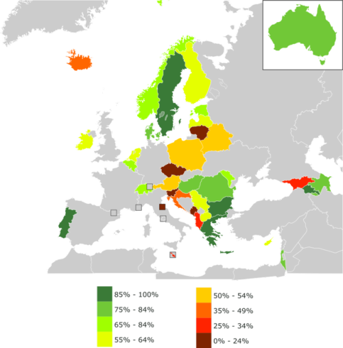 Good Afternoon, Folks, And Welcome To Today's Blog - Wildlife In Europe Density (500x507), Png Download