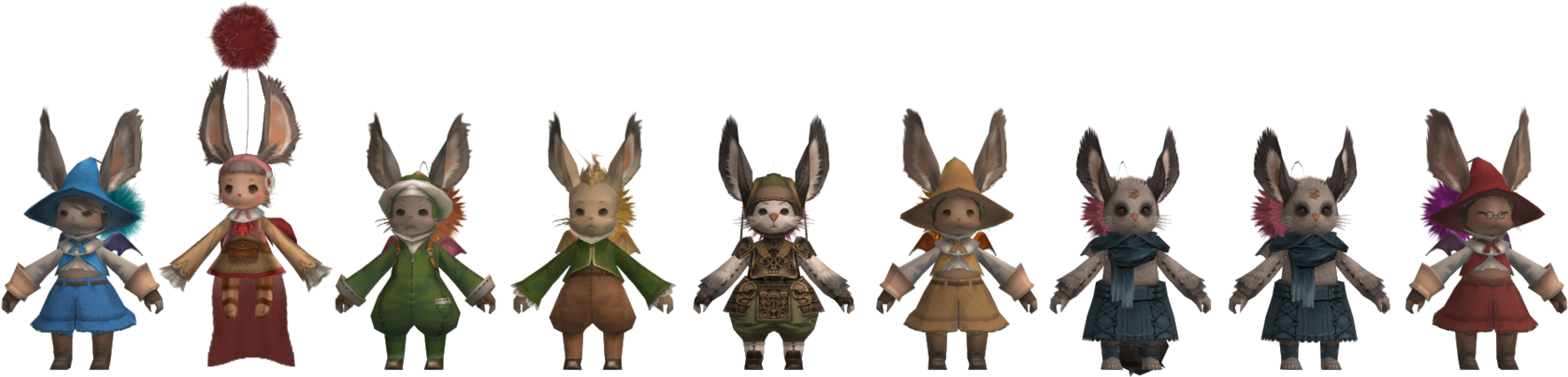 Png - Final Fantasy Xii Moogles (1809x442), Png Download