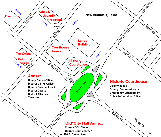 To Get To The Courthouse, Take The Lake Mcqueeney Exit - Texas (650x536), Png Download
