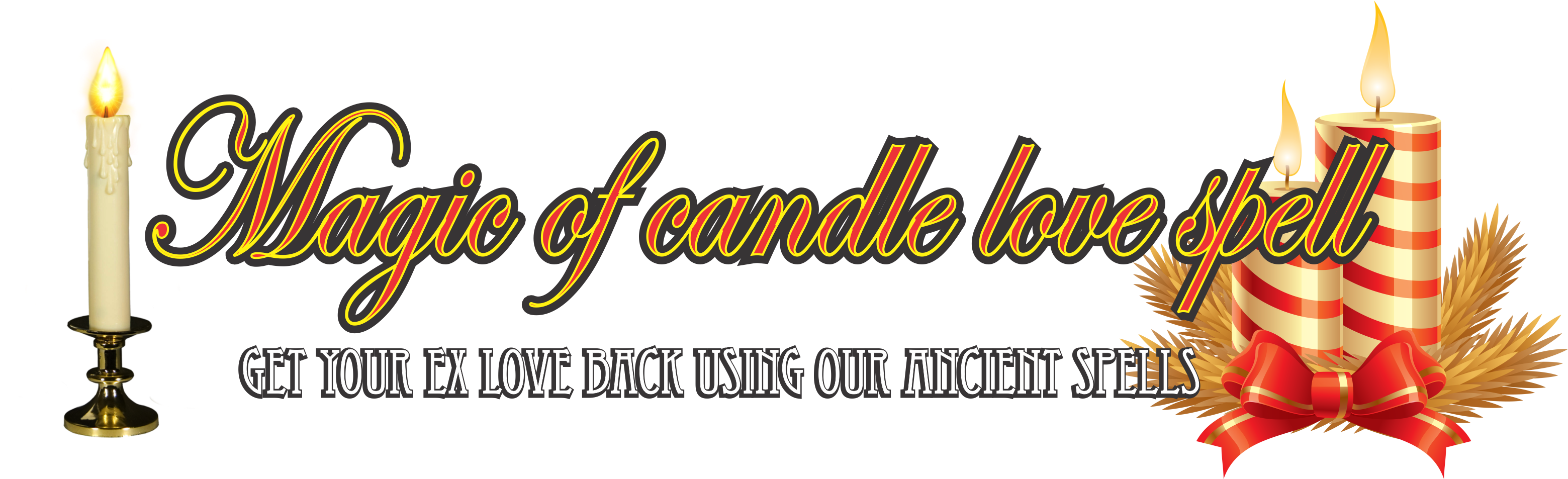 Candle Love Spells To Get Love Back Is So Famous In - Cafepress Christmas Candles Square Sticker 3" X 3" (3256x952), Png Download