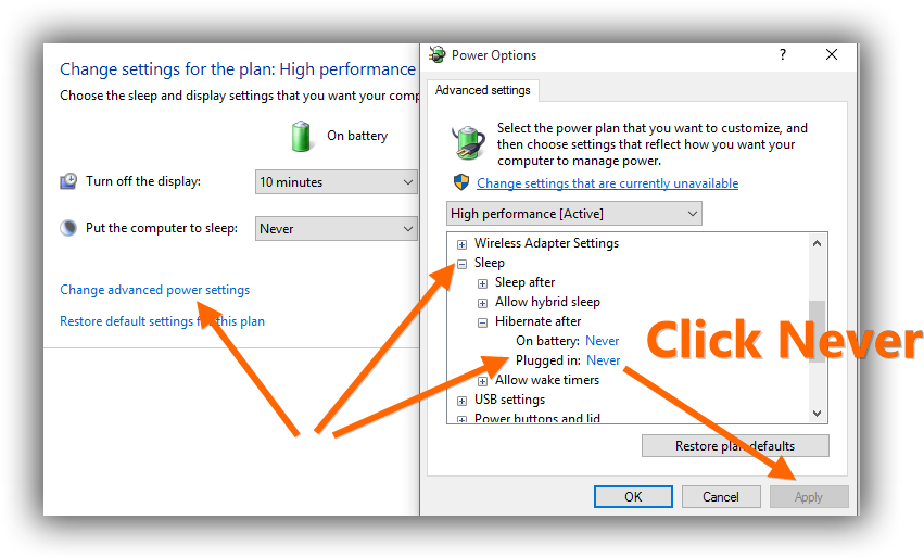 Enable Hibernation In Windows10 - Power Options (869x519), Png Download