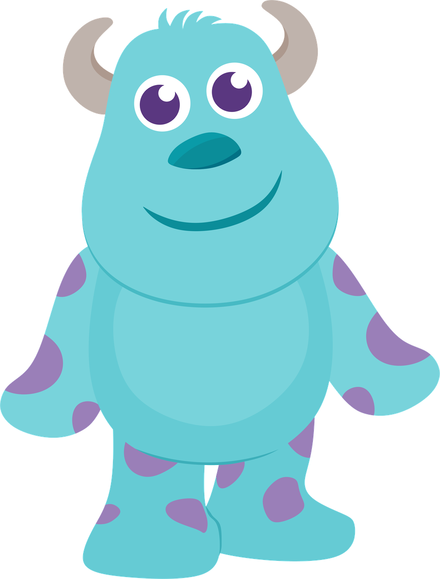 Clipart Library Monster Clipart Sully - Sullivan Monster Inc Dibujo (900x1184), Png Download