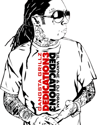 Song Of Da Day - Lil Wayne Dedication 3 Album (309x400), Png Download