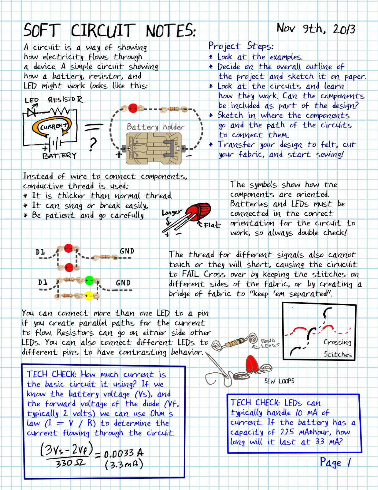 I'm Fascinated By The Concept Of Soft Circuits And - Diagram (1236x1600), Png Download