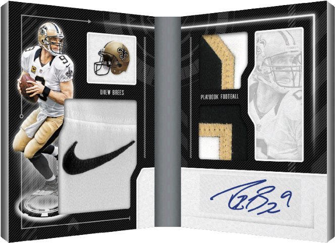 Panini America 2016 Playbook Football Drew Brees - 2016 Panini Playbook Football (700x533), Png Download